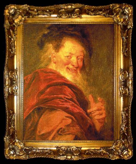 framed  Antoine Coypel Democritus, ta009-2